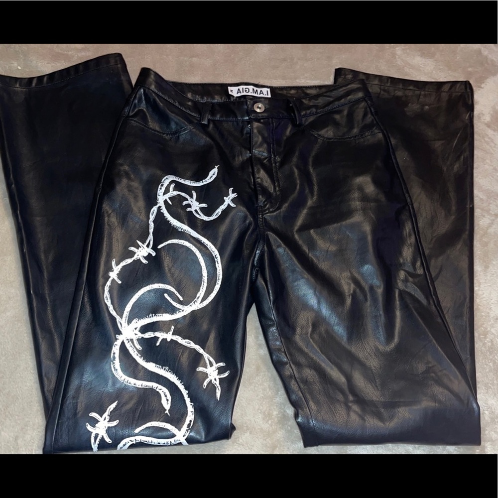IAM GIA vegan leather pants